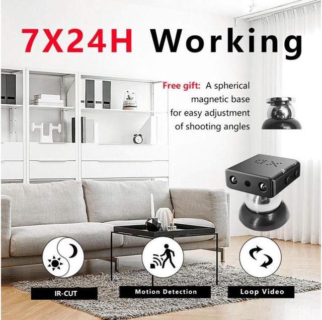 Alt view image 3 of 7 - Smallest Hidden Spy Camera Werleo 1080P Mini Secret HD Conceal Nanny Video Recorder with Night Vision and Motion Detection Tiny Compact Covert Security Camera for Home Office Car Dash Inside Spying