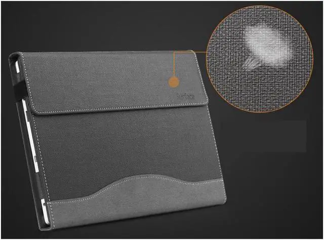 Alt view image 3 of 7 - 2018 New Surface Pro 6 Case / Pro 5 Case / Pro 4 Case / Pro 3 Case with Pen Holder Smart Folio Case Stand Cover for Microsoft Surface Pro 2017 Pro 5 Pro 4 Pro 3 Compatible with Type Cover Keyboard