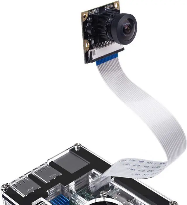 Alt view image 4 of 6 - Raspberry Pi 3 Camera Module, 5 Megapixels Wide-Angel Fish-Eye Camera, OV5647 Sensor with Flex Cable for Raspberry Pi 4/ 3B+/ 3B/ 2B/ Pi Zero