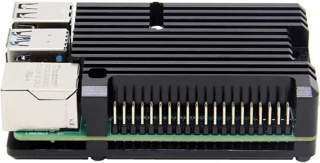 Alt view image 2 of 6 - Raspberry Pi 4 Armor Case, Raspberry Pi 4 Computer Model B Armor Aluminum Alloy Passive Cooling Case Compatible with Raspberry Pi 4 Model B Only