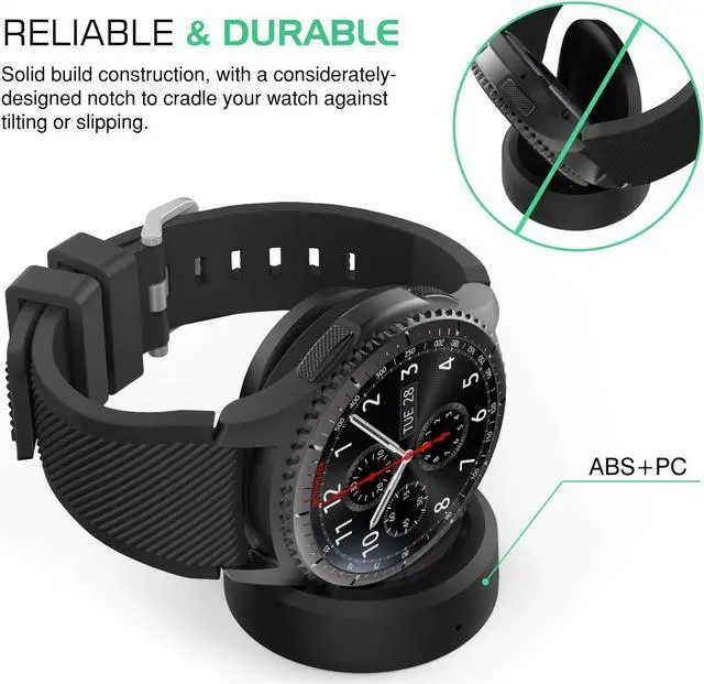 Alt view image 2 of 7 - Gear S3 Charger Charging Dock for Samsung Gear Sport SM-R600 / Gear S3 Frontier / Gear S3 Classic Accessories