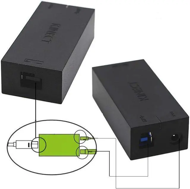 Alt view image 2 of 5 - Xbox One Kinect Adapter for Windows 10 PC,Xbox One S and Xbox One X kinect 2.0 Sensor