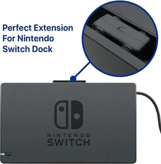 Alt view image 3 of 7 - Charger Extension Cable for Nintendo Switch, USB 3.1 Type C Charging Dock Connector Cord Extender 10 Gbps Data Transfer Power Supply Spare for Nintendo Switch Console & Pro Controller (1M/3Ft