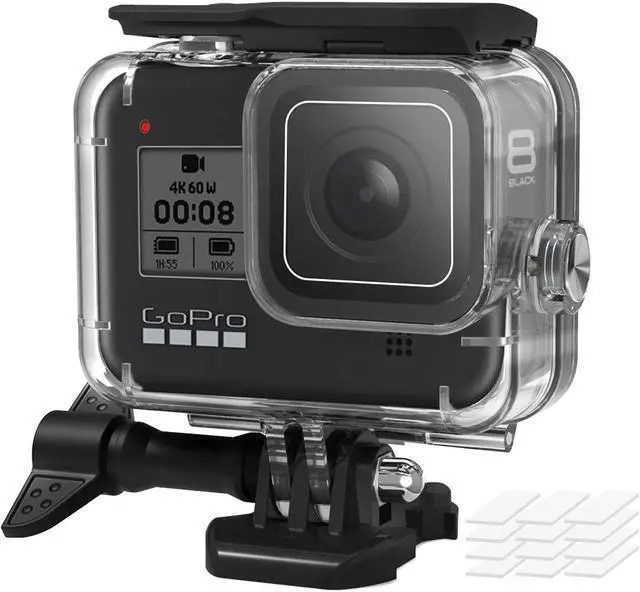 Main image of Waterproof Housing Case for GoPro Hero 8 Black Camera, 200FT/61M Underwater Photography Hard Diving Protective Housing Shell with 12pcs Anti Fog Inserts Accessories