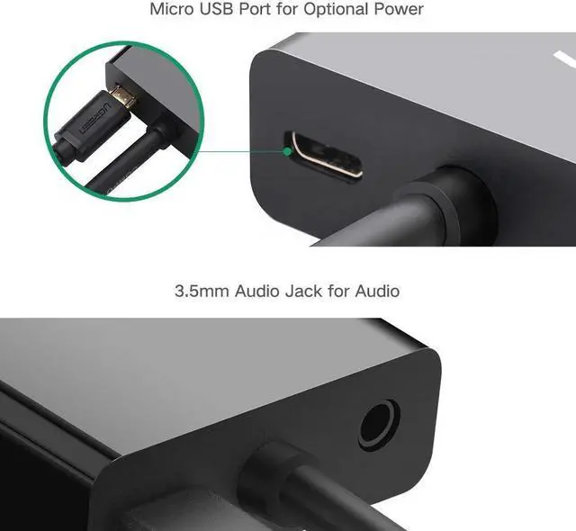 Alt view image 5 of 7 - VGA to HDMI Adapter Cable, VGA Male to HDMI Female Cable Converter Adapter with 1080P HD Video and USB Audio Support for Connecting Old PC, Laptop with a VGA Output to New Monitor, HDTV