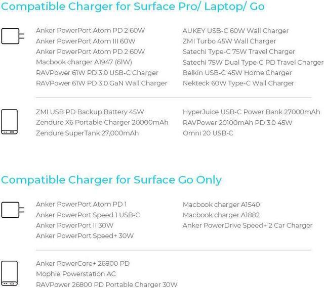 Alt view image 7 of 7 - Surface Connect to USB-C Charging Cable for Microsoft Surface Pro 7 6 5 4 3 / Surface Book 1 / Surface Laptop 1 / Laptop 2 / Surface Go Works with USB-C PD Charger 3A 15V - 5FT