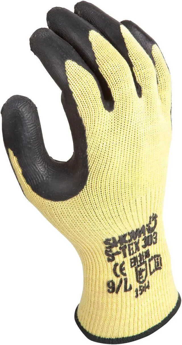 Alt view image 4 of 7 - Cut Resistant Gloves, Yellow/Black, XL, PR