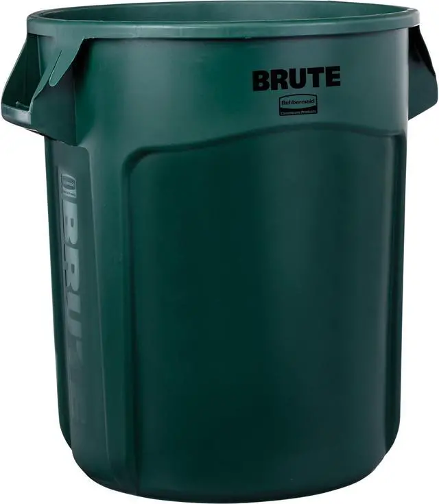 Alt view image 2 of 7 - RUBBERMAID FG262000DGRN Brute 20 gal. Green Polyethylene Round Utility Container