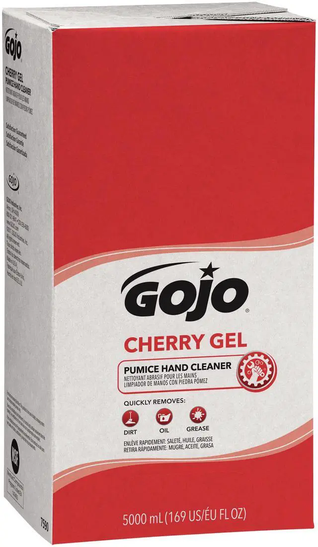 Alt view image 8 of 18 - Cherry Gel Pumice Hand Cleaner, Cherry Scent, 5,000 ml Refill, 2/Carton 7590-02