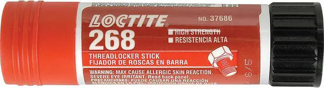 Main image of 268™ High-Strength Threadlocker Solid Stick, 19 G, 1/4 in to 3/4 in Dia, Red