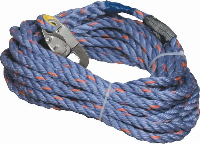 Alt view image 2 of 4 - HONEYWELL MILLER 300L-Z7/50FTBL Vertical Lifeline, 50 ft., Blue, Gray