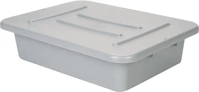 Alt view image 2 of 4 - RUBBERMAID COMMERCIAL FG364800GRAY Bus/Utility Box Lid, Gray, Plastic