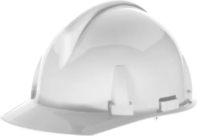 Alt view image 4 of 6 - MSA 477477 Hard Hat,FrtBrim,Slotted,4Rtcht,White