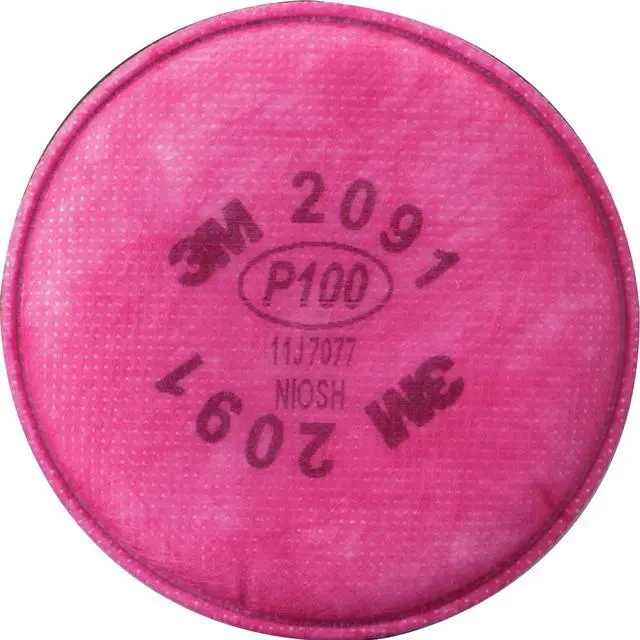 Alt view image 5 of 10 - 3M 07000 P100 Particulate 2091 Filter - 1 pair