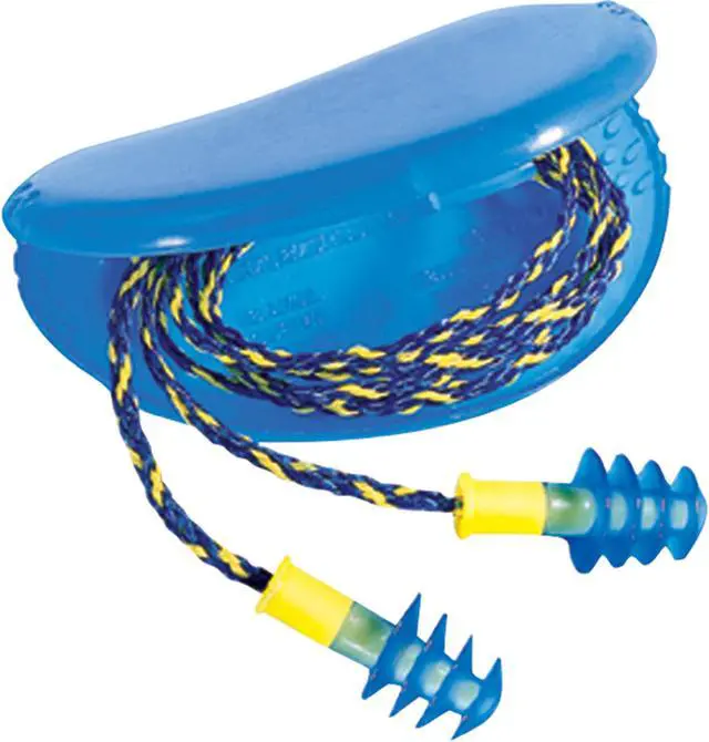 Alt view image 3 of 14 - HONEYWELL HOWARD LEIGHT FUS30-HP Reusable Corded Ear Plugs, Flanged Shape, 27