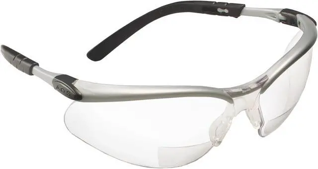 Alt view image 2 of 4 - 3M BX Reader Protective Eyewear Silver Frame Clear Lens +2.5 Diopter - MMM11376