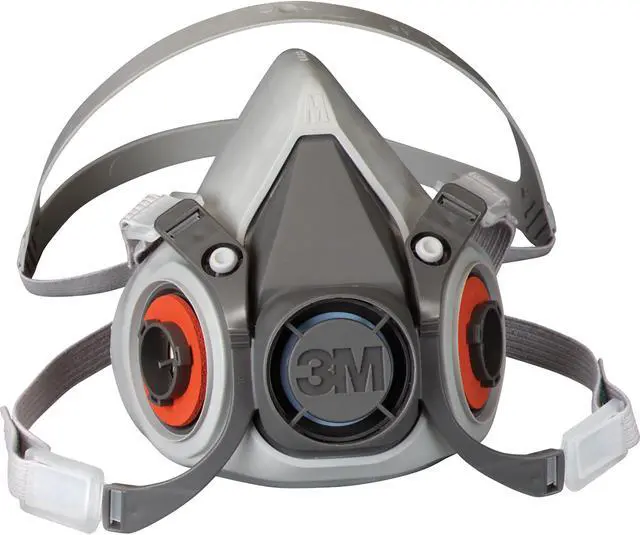 Alt view image 7 of 9 - 3M 7026 Reusable Half Face Mask Respirator, Medium, 6200