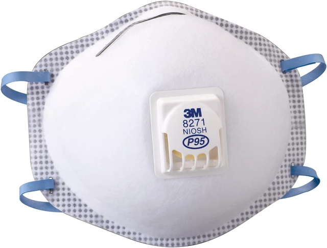 Alt view image 13 of 20 - Particulate Respirator 8271 P95 10/Box