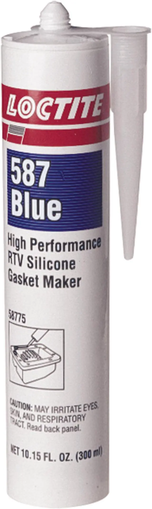 Main image of LOCTITE 234590 Low Odor, Noncorrosive RTV Gasket Maker, 300 mL, Blue, Temp