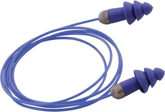 Alt view image 3 of 5 - Ear Plugs, 27dB, Corded, Met Det, Univ, PK50