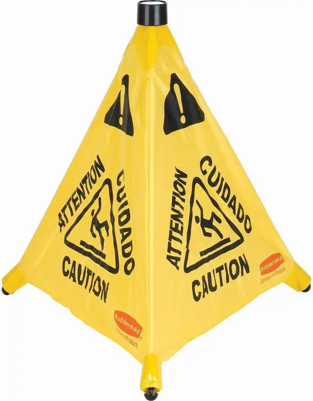 Alt view image 7 of 12 - Rubbermaid Commercial Cones,Safety,20",Caution 9S00 YEL