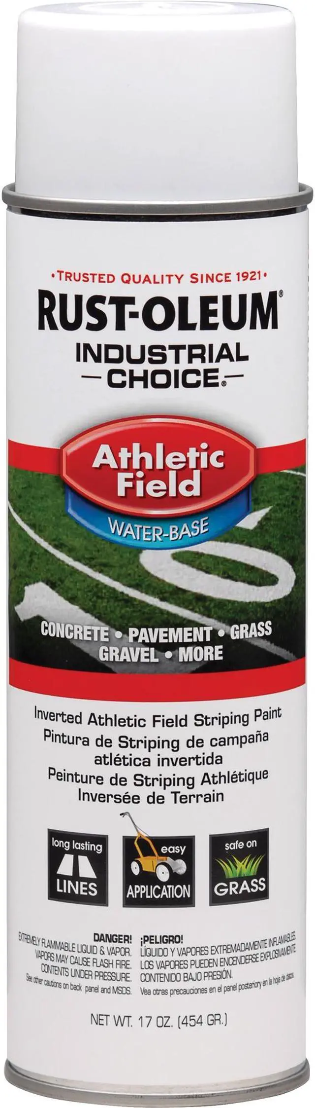 Alt view image 2 of 8 - RUST-OLEUM 206043 Athletic Field Striping Machine Aerosol, 17 oz., White, Water