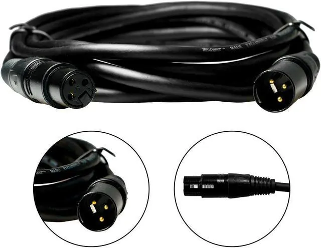 Alt view image 4 of 7 - Deco Gear XLR 10' Male to XLR Female 16AWG Gold Plated Cable