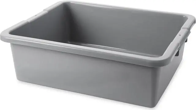 Alt view image 2 of 5 - RUBBERMAID FG335100GRAY Gray Nesting Container 21 1/2 in x 17 1/8 in x 7 in H,