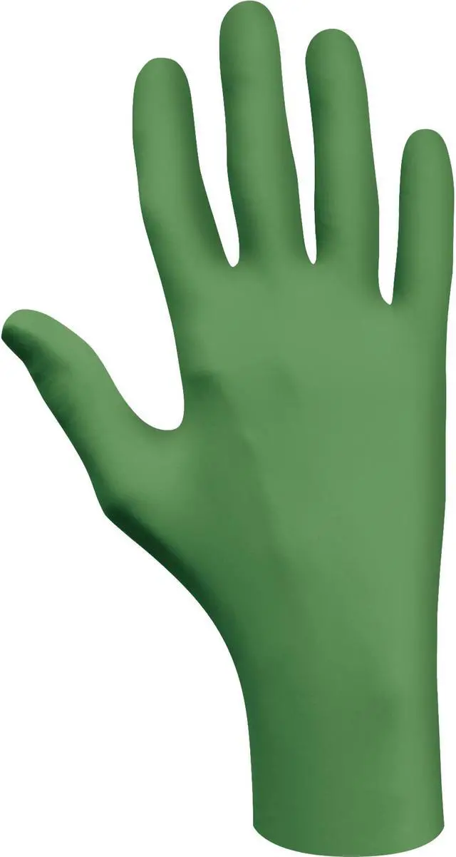 Alt view image 2 of 3 - Showa 6110PFM Biodegradable Disposable Nitrile Gloves Medium Box of 100