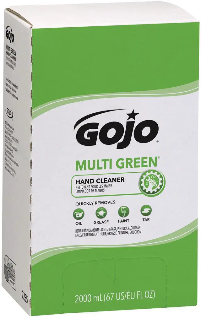 Alt view image 4 of 20 - Gojo MULTI GREEN Hand Cleaner Refill 2000mL Citrus Scent Green 1/Carton 7265