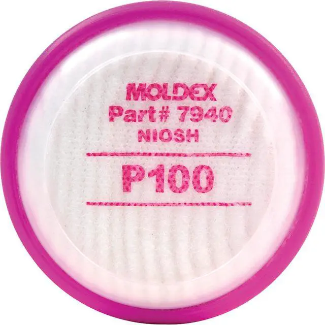Alt view image 4 of 7 - MOLDEX 7940 Disk Filter, Bayonet, P100, Magenta, Niosh Approved
