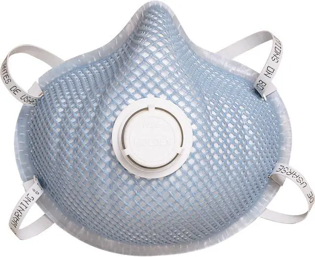 Alt view image 4 of 9 - Moldex N95 Disposable Respirator, Molded, Blue, Mask Size: S, 10PK Blue  2301N95