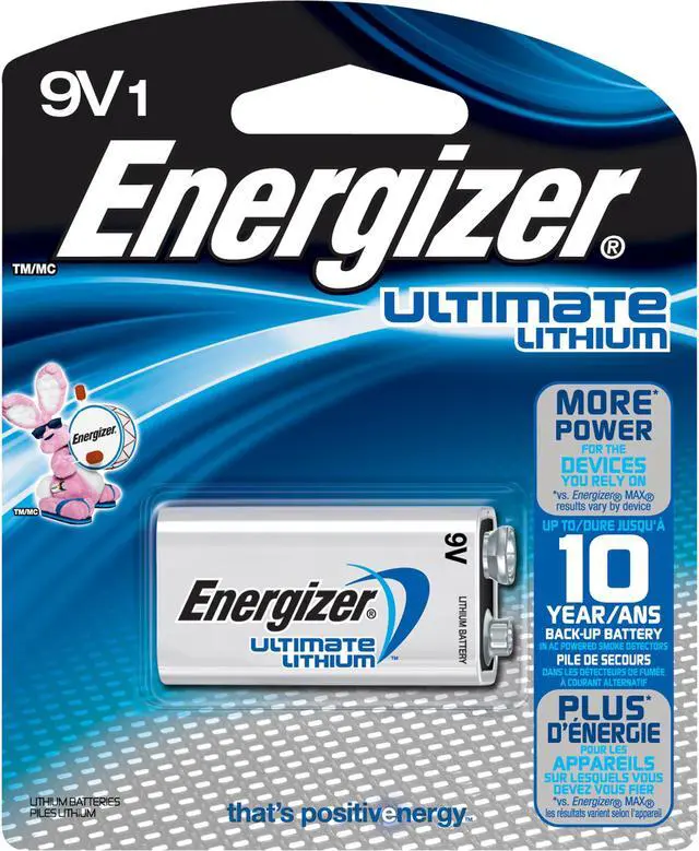 Alt view image 10 of 19 - ENERGIZER-BATTERIES L522BP 1PK ULTIMATE LITHIUM 9V