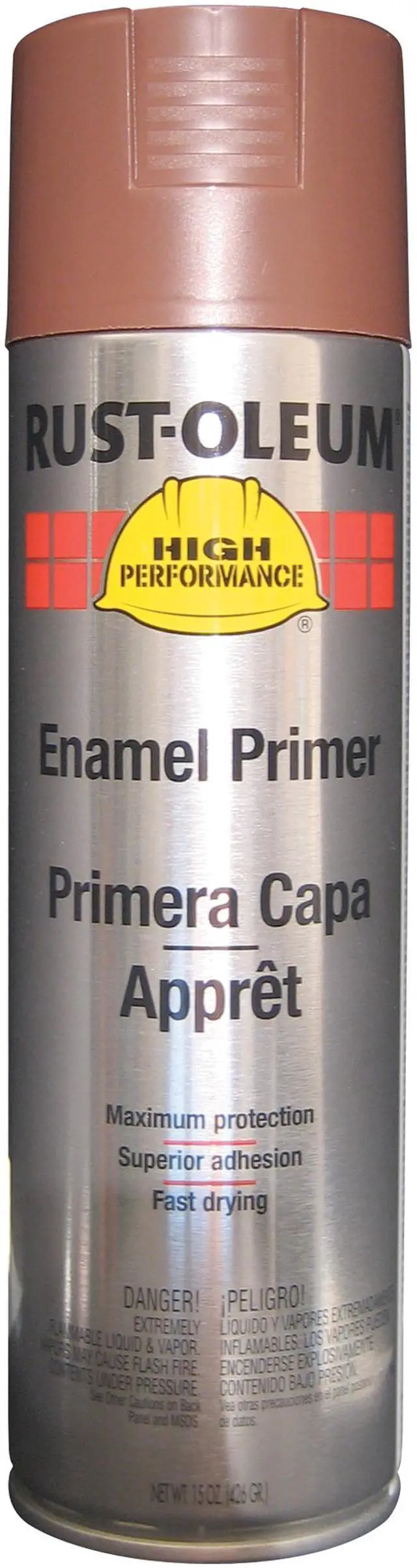 Alt view image 3 of 4 - RUST-OLEUM V2169838 Rust Preventative Spray Primer, Red, Flat Finish, 15 oz.