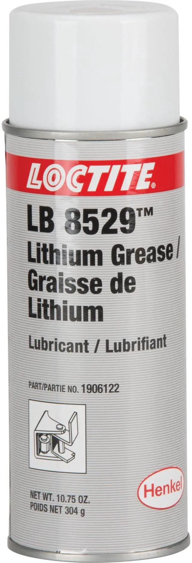 Alt view image 3 of 3 - Loctite Lithium Grease,10.75 oz.,Aerosol HAWA 1906122