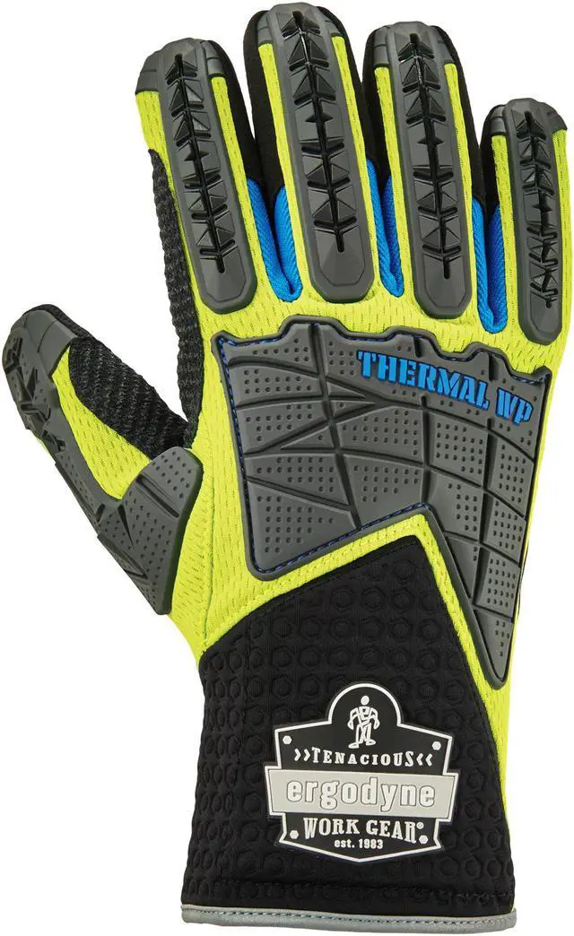 Alt view image 2 of 7 - 925WP L Lime Performance DIR Gloves + Thermal WP