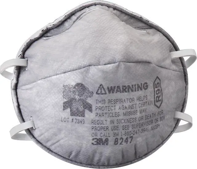 Alt view image 6 of 15 - 3M OH&ESD 142-8247 R95 W-Nuisance Level Organic Vapor Relie