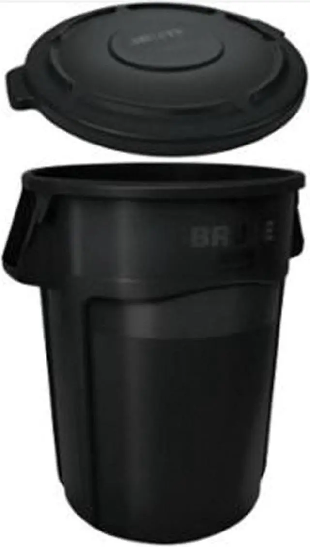 Alt view image 3 of 4 - RUBBERMAID COMMERCIAL FG261960BLA 20 gal Flat Trash Can Lid, 20 in W/Dia,