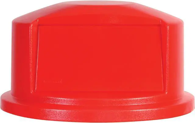 Alt view image 4 of 5 - RUBBERMAID FG263788RED Brute Trash Can Top,Dome,Swing Closure,Red