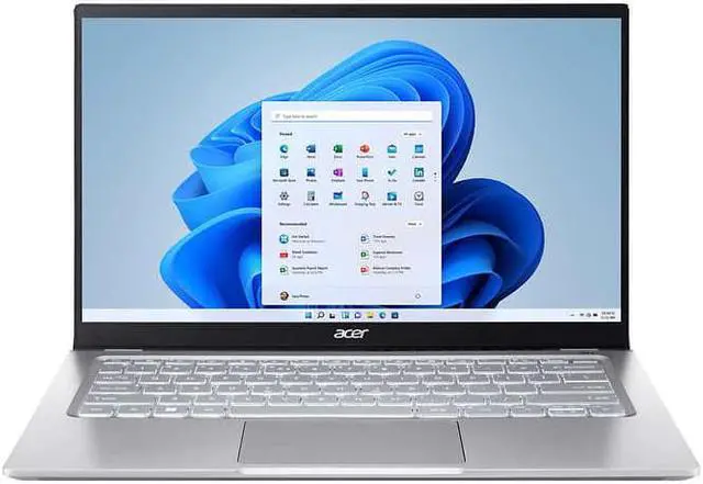 Alt view image 2 of 5 - Acer Swift 3 Ultra Thin & Light - 14" FHD Intel Core I5-1240P 12 Core, 16GB DDR4 RAM, 512GB SSD, Intel Iris XE OnBoard Graphic, Finger Scanner, Silver, W11Home, 1 Year Manufacturer Warranty