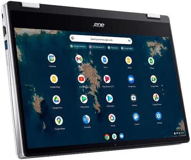 Alt view image 2 of 6 - Acer 14" HD Touchscreen SPIN Chromebook - Intel Pentium Silver N6000, 8G DDR4X RAM, 128G Flash Drive, MiscroSD Card Reader, Chrome OS - 1 Year Acer Warranty