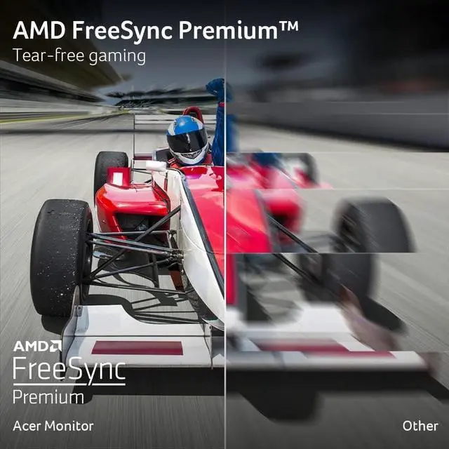 Alt view image 4 of 7 - Acer 31.5" 2K Gaming Monitor - WQHD 2560x1440 AMD FreeSync Premium 180Hz Refresh Rate 1ms VRB Speakers Display Port & HDMI Height Adjustable HDR 400