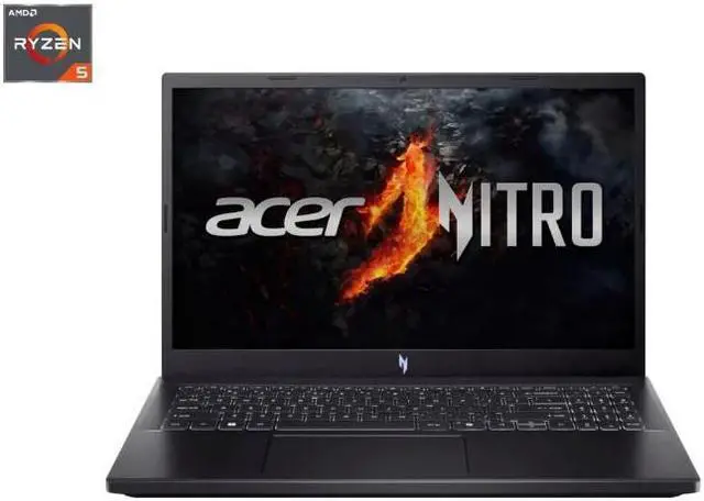 Main image of Acer ANV15-41-R79H-CA Nitro V 15.6" Gaming Laptop - AMD Ryzen 5 7535HS Nvidia GeForceRTX2050 512GB SSD 8GB RAM DDR5 Windows 11- 1 Year Acer Manufacturer Warranty