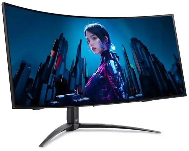 Alt view image 2 of 7 - Acer Predator - 34" OLED UWQHD 240Hz|0.01ms (PRT) / 0.03ms (GTG) 1300 CD/M­­² AMD FreeSync Premium Pro DisplayPort 1.4, 2 x HDMI 2.1, 4 x USB 3.2 Ports VESA Speakers - 1 Year Acer Manufacturer