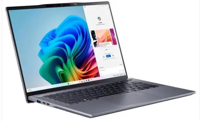 Alt view image 3 of 4 - Acer Swift GO 14.5"WUXGA@120Hz AI Copilot+PC Qualcomm Snapdragon 16GB RAM, 1TB SSD Qualcomm Adreno GPU Al Lighting Touchpad Finger Reader Backlite KB WiFi 7 W11-1 Year Acer Warranty