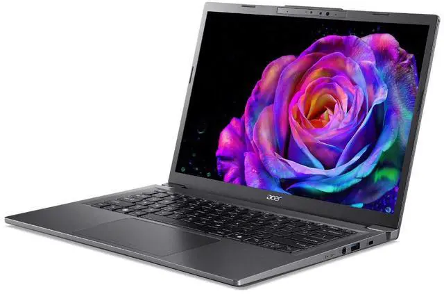 Alt view image 3 of 7 - Aspire 14 AI Copilot+ PC - 14" Touchscreen IPS, Intel Core Ultra, 9 AI Boost, Intel ARC 140V GPU, 32G DDR5X, 1TB PCIe SSD, Iron, W11 - 1 Year Acer Warranty