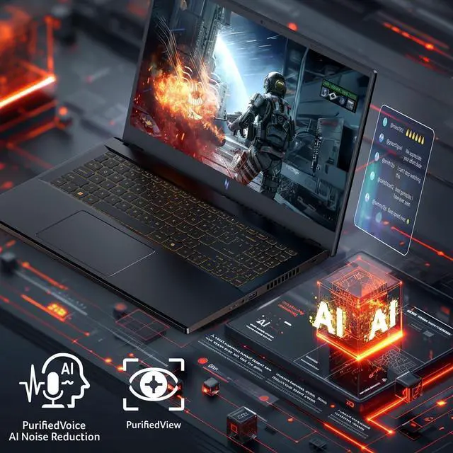 Main image of Acer Nitro V 15 Gaming notebook - Nvidia GeForce RTX 5060, 15.6" FHD IPS @ 180 Hz Refresh Rate Intel i7-13620H 16G DDR4 SDRAM 1TB PCIe SSD Backlite KB Black W11 - 1 Year Acer Warranty