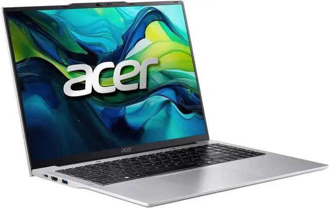 Alt view image 2 of 4 - Acer Aspire Lite - 16" WUXGA 1920x1200 IPS Intel i5-1334U 16G DDR5 RAM 1TB PCIe SSD HDMI USB Micro SD Card Reader Silver W11 Home - 1 Year Acer Warranty