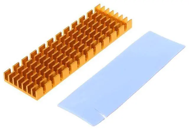 Alt view image 5 of 6 - Heatsink Heat Dissipation Radiator M.2 NGFF Cooling Heat Sink Heat Thermal Pads for M.2 NGFF 2280 PCI-E NVME SSD