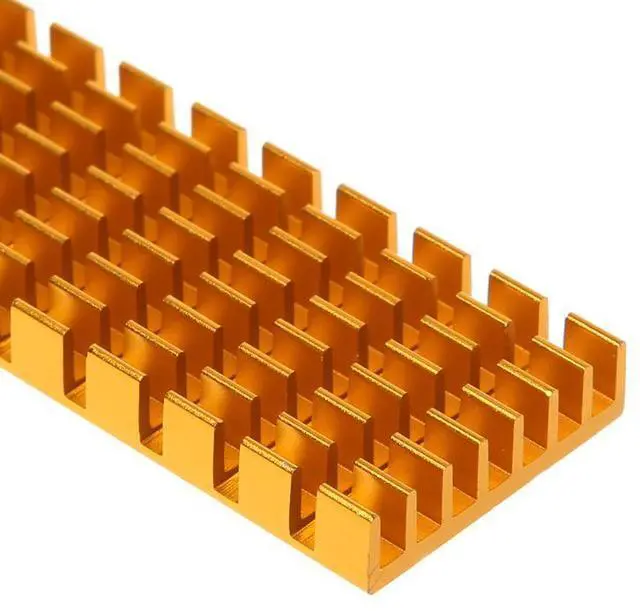 Alt view image 2 of 6 - Heatsink Heat Dissipation Radiator M.2 NGFF Cooling Heat Sink Heat Thermal Pads for M.2 NGFF 2280 PCI-E NVME SSD